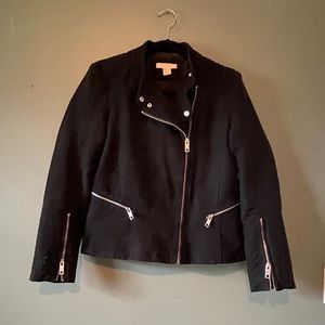 H&M Faux Suede Moto Jacket | Size 10